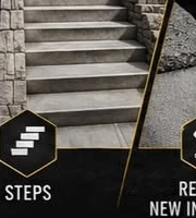 Concrete steps service card